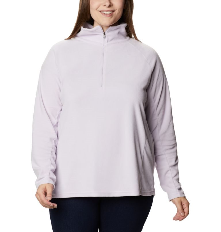 Women\'s Columbia Glacial IV 1/2 Zip Sweatshirts Lavender | Plus Size CA-A105A